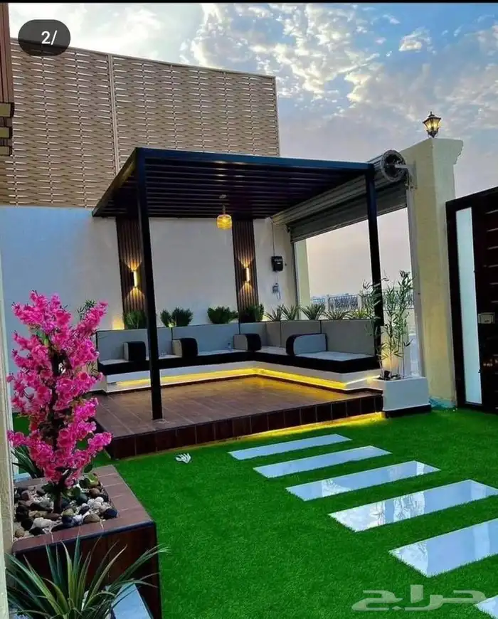 تنسيق حدائق وديكورات غرف زجاج جلسات خارجيه 6