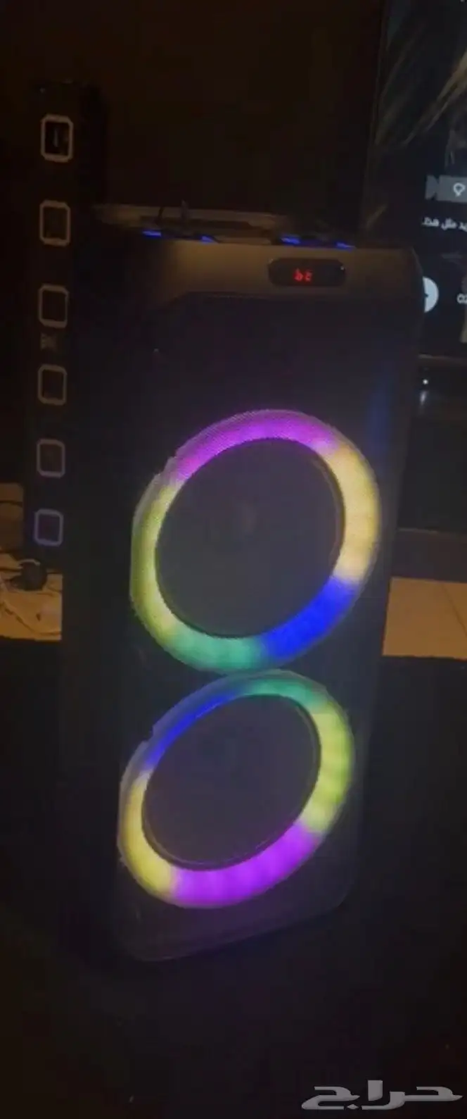 Party Laser and Large Speaker Almost New 6