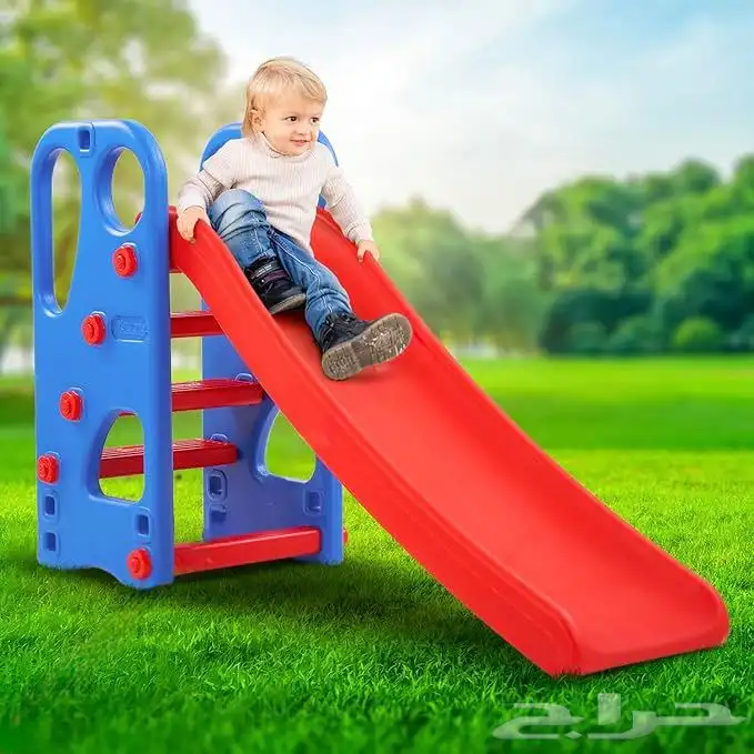 زحليقة وكرة سلة 2 في 1 طقم زحليقة وسلة بلاستيك كامل للاطفال 1