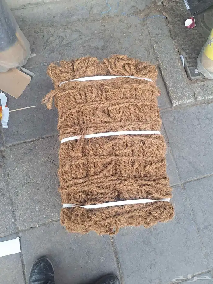 حبل خيش ليف. قطن. 2