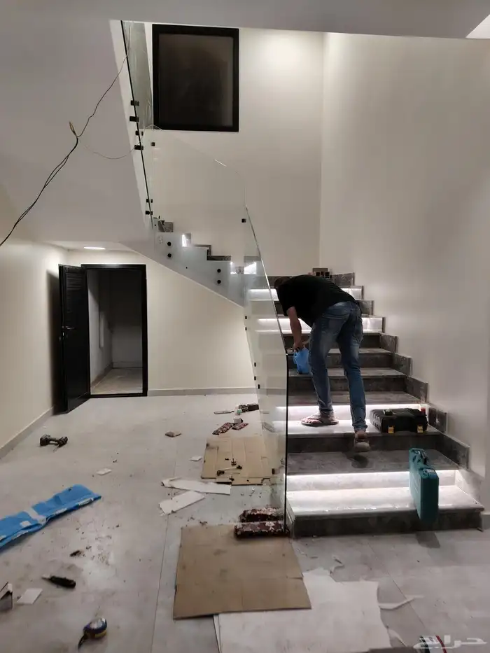 Tempered Glass Stair Railing 8