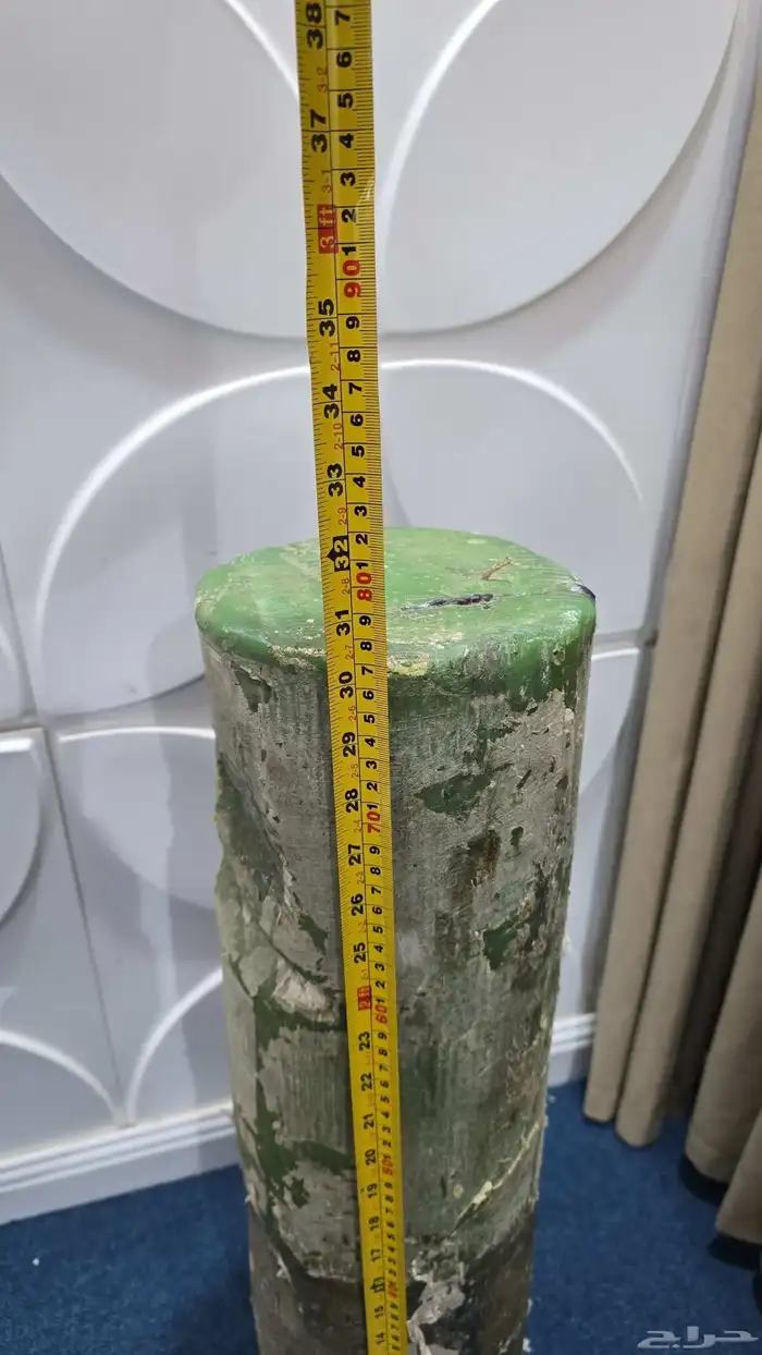 شمعه كبيره لم تستخدم الون اخضر 1