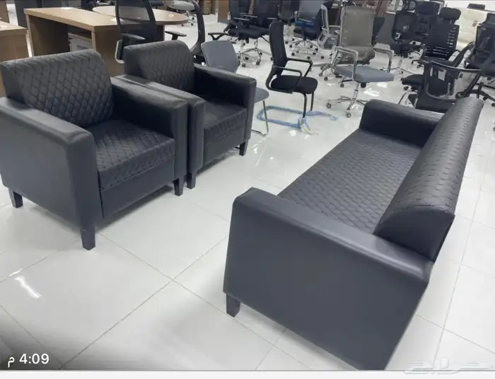 كنب جلد و مكتبي و أمريكي 5