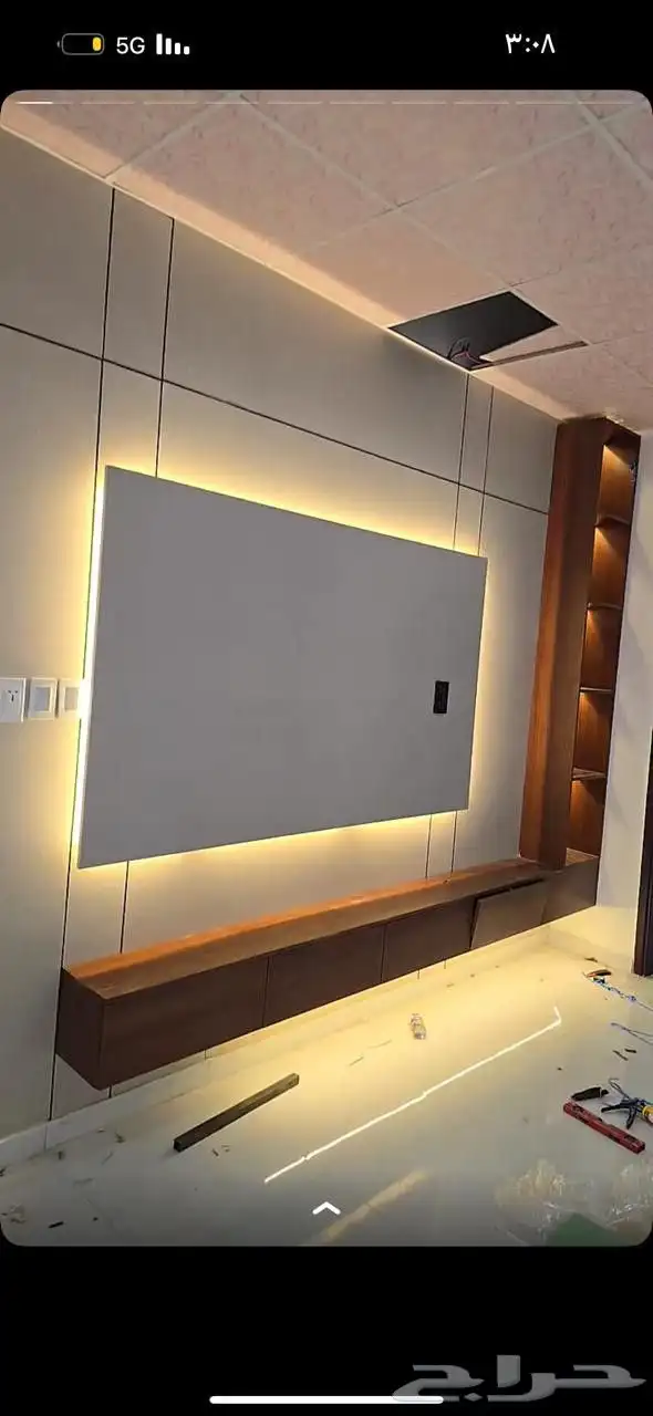 الديكورات الجبيل بديل شيبورد وجبس بورد 5