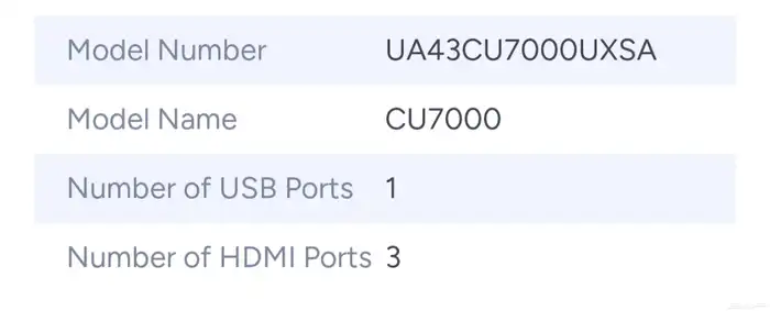 Used Samsung 4K TV 43 inches 2