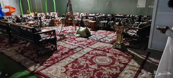تأجير كراسي جلسات شعبيه زل طاولات كنب ركن شعبي صحون طعام 5