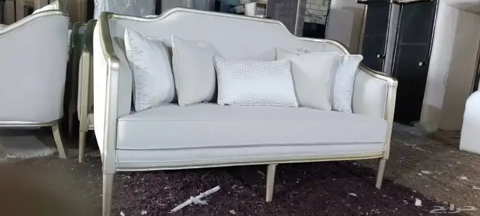 كنب ملكي شغل مصري خشب زان أحمر 25