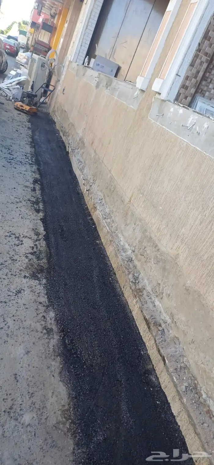 شغل اسفلت حار عماير مواقف 2