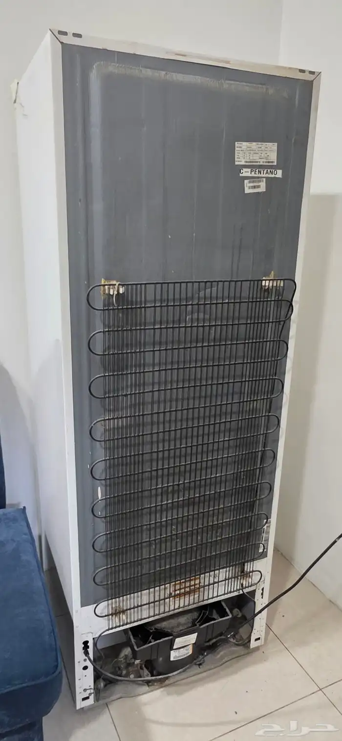 فريزر وايربول عمودي 14قدم ابيض مستعمل 2