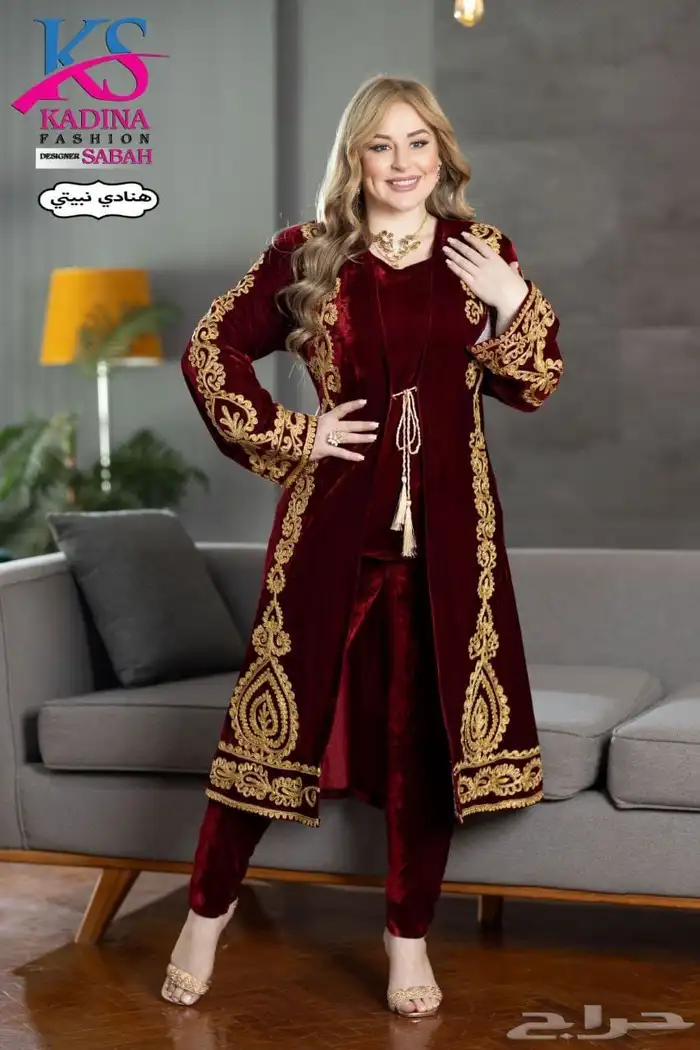 Velvet qatafi caftans 3