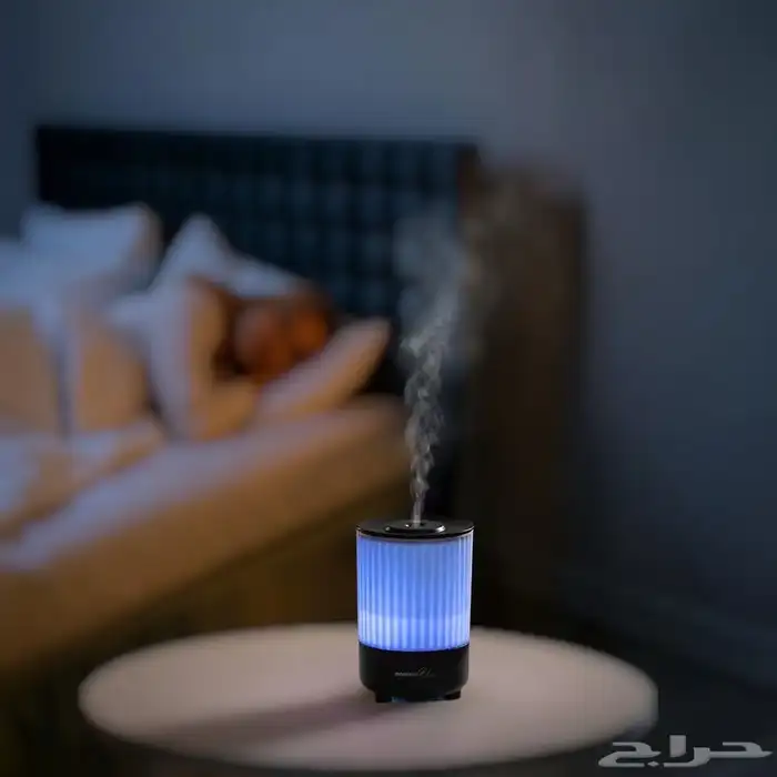 مبخرة Porodo Blue Noa Aroma مع أضواء ملونة - أسود 4