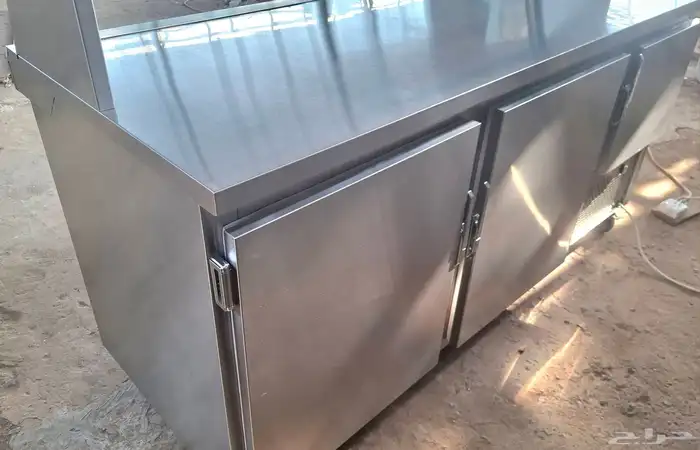 ثلاجة عرض أستيل للمشويات 7
