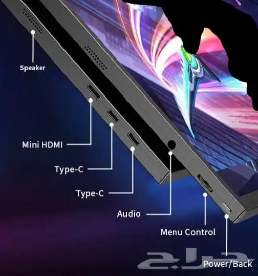 شاشة قيمنق متنقلة 2K 144FPS من شركة Uperfect Ugame K118 7