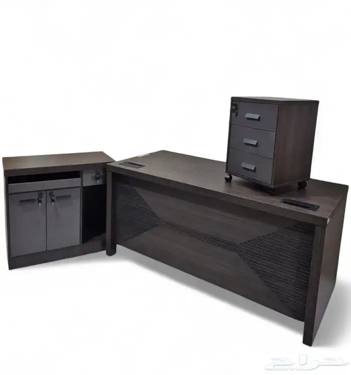 طقم مكتب مدير فخم مكتب موظفين كراسي دواليب متوفر سعر جمله 37