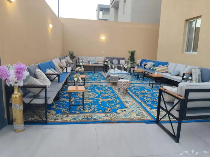 Moroccan sessions chairs and tables rental 1
