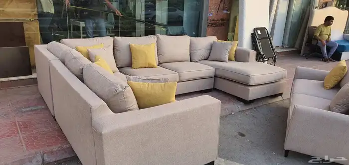 كنب حرف u معا ثلاثيه من هوم سنتر 1