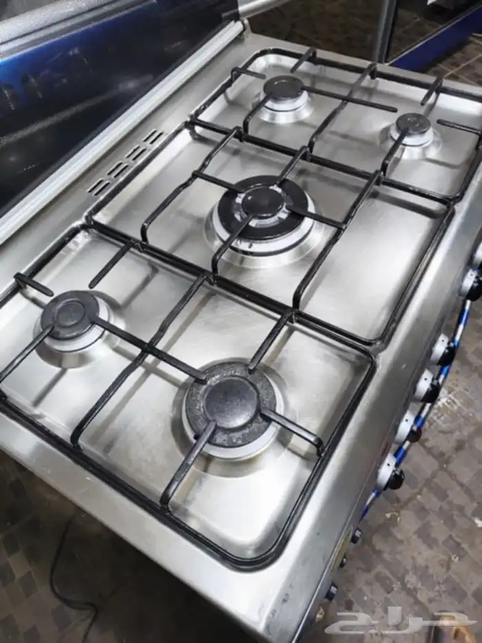 فرن جليم جاز 5 شعلات يعمل بكفاءة عالية 90 60 1