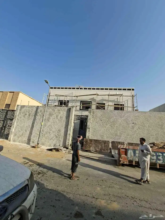 لياسه ملونه شبيه الرخام برفايل كسر رخام واجهات دهان خارجي 4