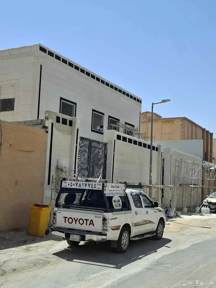 لياسه ملونه شبيه الرخام برفايل كسر رخام واجهات دهان خارجي 6