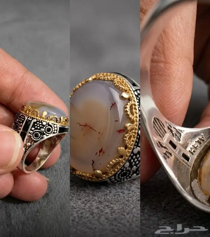 Mens Ring Yemeni Agate 925 Silver Mens Gifts Royal Rings 2