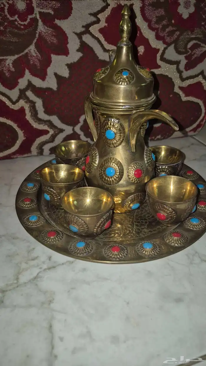 Brass Dallah and Incense Burner 2