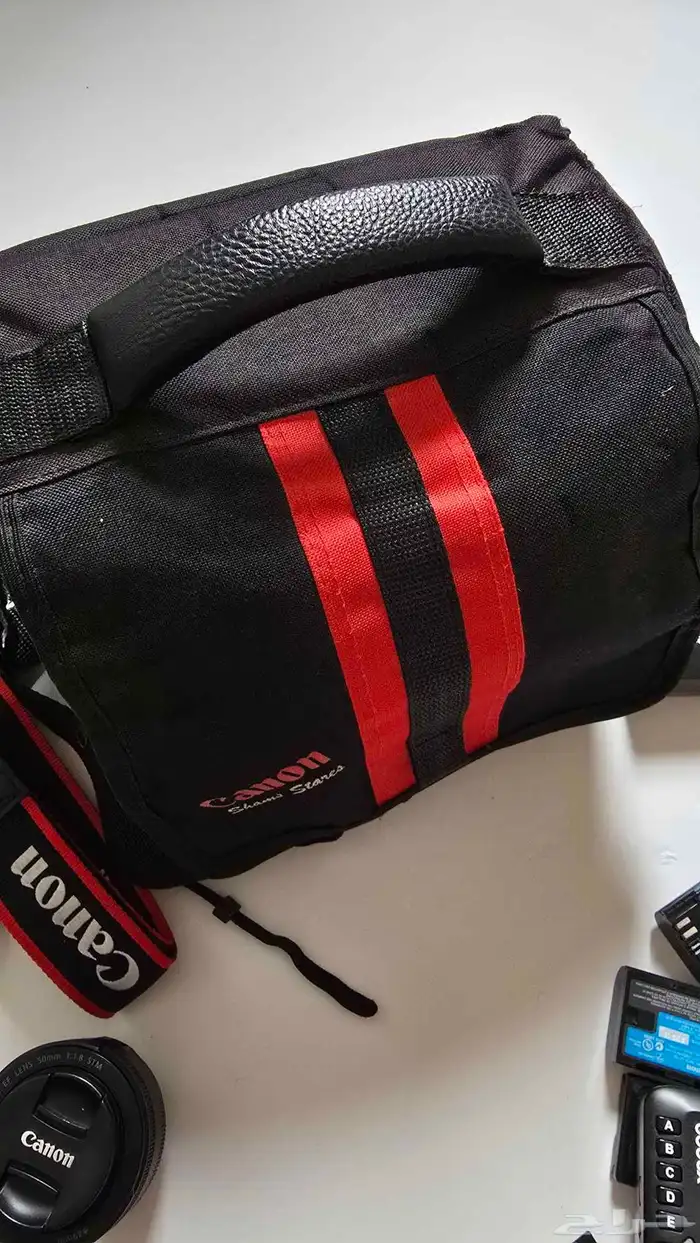 كاميرا كانون 6dmarkii ولينس 50 مم وفلاش 860ii 6