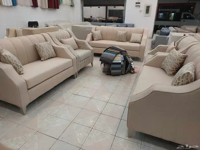 طقم كنب 5قطع 9شخص ب1700ريال تفصيل حسب الطلب 5