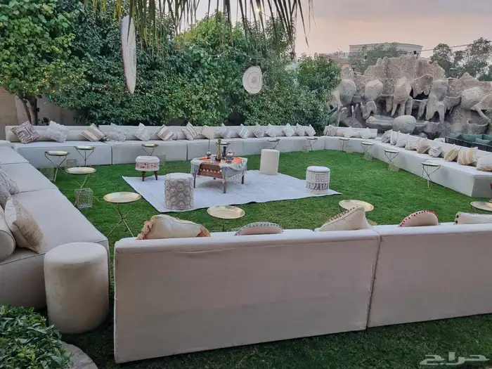 تاجير كنب جلسات مغربي طاولات طعام 2