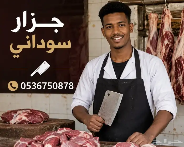 Sudanese butcher and assistant for slaughter cutting and fil 1