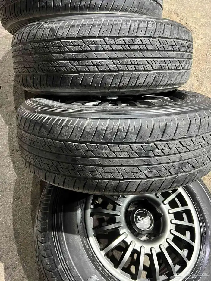كفرات دنلوب وكاله مع جنوط برايد 6 مسمار مقاس 18 22