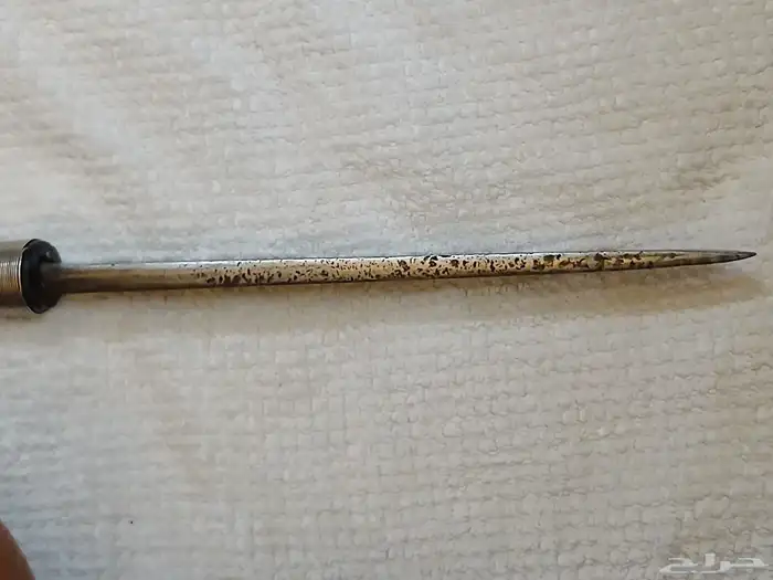 Old Ottoman dagger inlaid with gold coral and silver 4