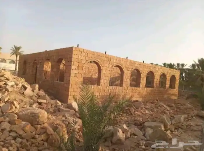 Building stone walls fences Telos clay Rabrab landscape city 5